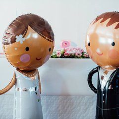 Folienballons Braut und Bräutigam